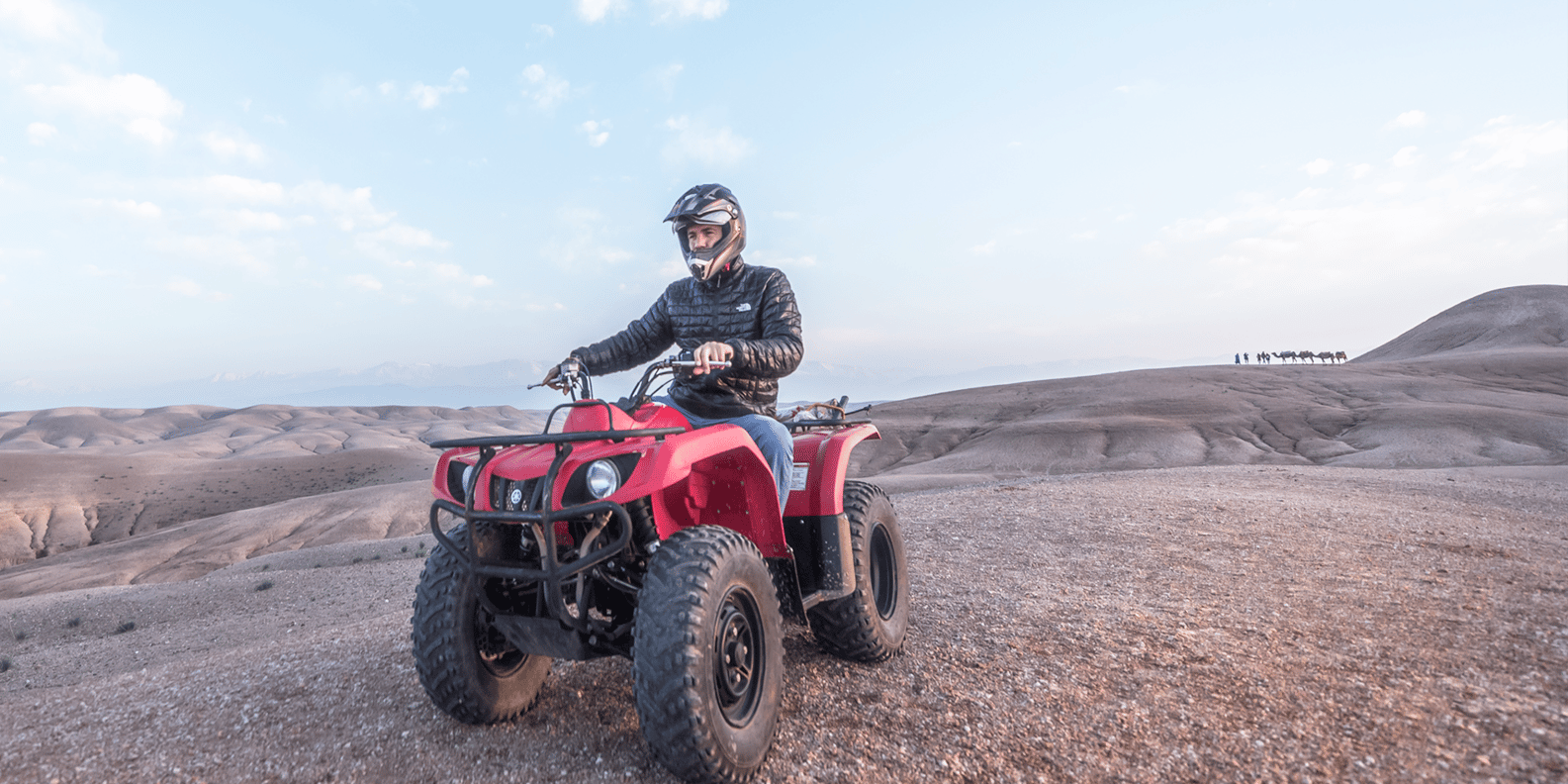 Quad Coucher du Soleil Désert